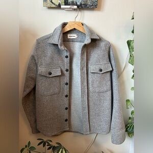 NWOT Taylor Stitch Maritime Grey Wool Blend Shirt Jacket (36) Made in Portugal